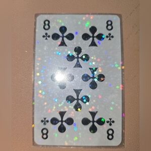 Louis Vuitton Holographic Eight of Clubs Playing Card - Black and Iridescent